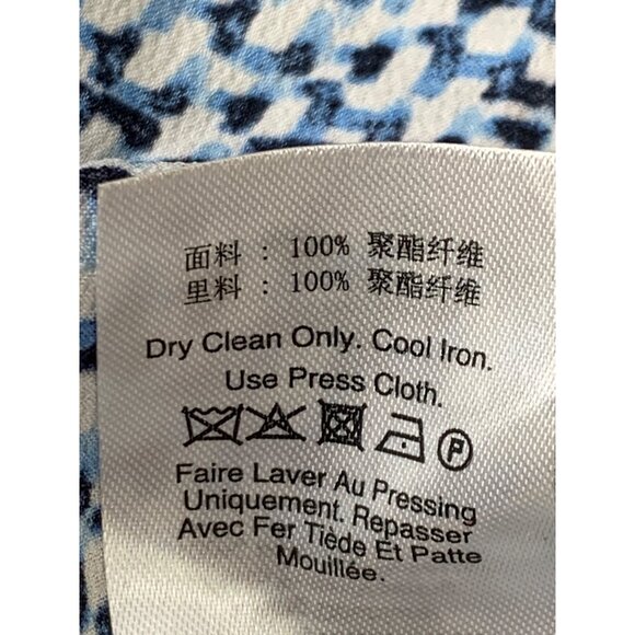 DKNY Womens Blue Wrap Dress Size 10 NWT Flutter Sleeve $129 8974 - Picture 13 of 15